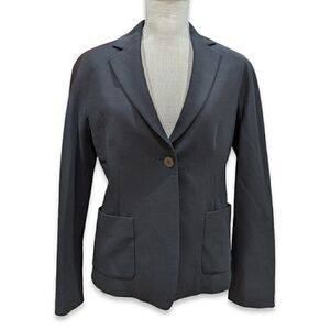 Donna Karan Signature Women's Black Single Button Wool Blazer Size US 8